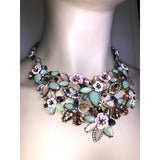 CHLOE + ISABEL pastel blossom garden statement necklace - N130