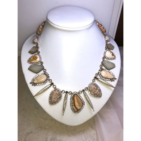 Chloe + Isabel Natural Stone Statement Necklace - N555BGAG