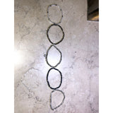 Chloe & Isabel Crystal Beaded Stretch Bracelet Set – Silver & Black - B084