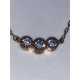 CHLOE + ISABEL petits bijoux rose gold trio necklace - N043