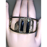 Chloe + Isabel Gold Cuff Bracelet W/ Crystals-B083