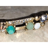 Chloe + Isabel Gold Bangle Bracelet W/ Crystals - B432MBG