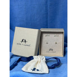 CHLOE + ISABEL pave triangle stud duo earrings(gold)-E002