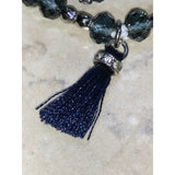 CHLOE + ISABEL navy beaded stretch bracelet - B052