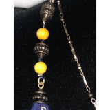 CHLOE + ISABEL boho statement necklace with floral medallion - N081