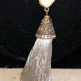 CHLOE + ISABEL desert ivory tassel pendant necklace - N104