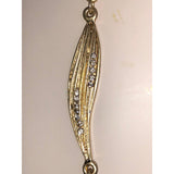 CHLOE + ISABEL amazonite art deco long pendant necklace - N002