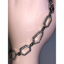 CHLOE & ISABEL Geometric Hexagon Crystal Link Bracelet - B070