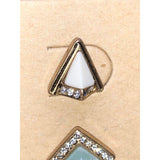 CHLOE + ISABEL geometric stud earring duo - E094
