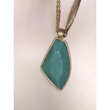 CHLOE + ISABEL amazonite art deco long pendant necklace - N002