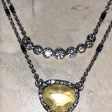 CHLOE + ISABEL solaris layered crystal pendant necklace - N037