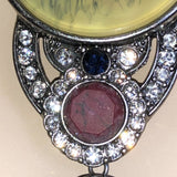 CHLOE + ISABEL art deco midnight mosaic tassel statement necklace - N100