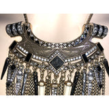 CHLOE + ISABEL noir warrior fringe statement necklace - N102