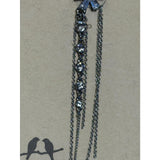 CHLOE + ISABEL silver pavé baguette cluster - E562CLRH