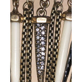 CHLOE + ISABEL noir warrior fringe statement necklace - N102