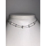 CHLOE + ISABEL celestial spark double-strand crystal choker - N055