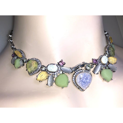 CHLOE + ISABEL garden jewel cluster collar - N073