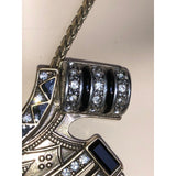 CHLOE + ISABEL noir warrior fringe statement necklace - N102