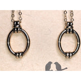 CHLOE & ISABEL Double Chain Knot & Oval Drop Earrings -E181