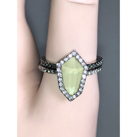 CHLOE + ISABEL modern mosaic stackable rings-R009