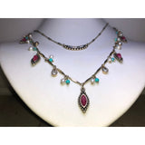 CHLOE + ISABEL turquoise & ruby charm layered necklace - N528PIAG