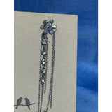 CHLOE + ISABEL silver pavé baguette cluster - E562CLRH