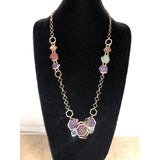 CHLOE + ISABEL geometric multi-stone statement necklace - N171