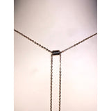 CHLOE + ISABEL pavé v pendant necklace with floating pearl - N115