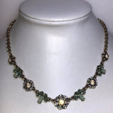 CHLOE + ISABEL garden glow vintage floral collar necklace - N070