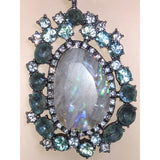 CHLOE + ISABEL arctic ice layered statement necklace - N153