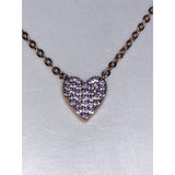 CHLOE + ISABEL pave sweetheart pendant necklace - N066
