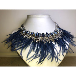 CHLOE + ISABEL midnight plume crystal collar - N181