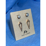 CHLOE + ISABEL sparkling rose convertible earrings-E064