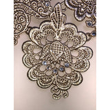 CHLOE + ISABEL filigree lace crystal statement necklace - N118