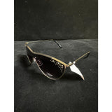 Bebe Women’s Oversized Shield Sunglasses – Gold Metal Frame with Rhinestone Accents –(NWT)