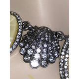 CHLOE + ISABEL radiant shell n opal illusion statement necklace - N143