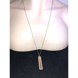 CHLOE & ISABEL pave bar long pendant necklace - N648CLSG