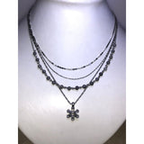 CHLOE & ISABEL flor azul delicate multirow necklace-N692GYRH
