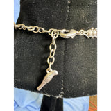 CHLOE + ISABEL silver fan statement necklace - N213