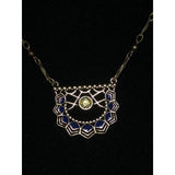 CHLOE + ISABEL boho statement necklace with floral medallion - N081