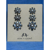CHLOE + ISABEL crystal floral drop earrings - E266