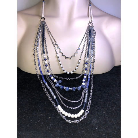 CHLOE + ISABEL indigo dreams multi-strand layered necklace - N158