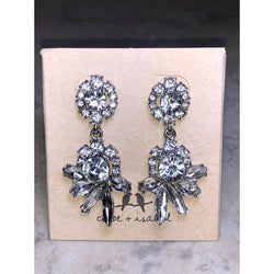 CHLOE + ISABEL Crystal Cluster Drop Earrings - E091