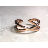 CHLOE + ISABEL sparkling rose open ring-R018