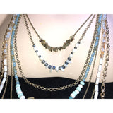 CHLOE & ISABEL la plage statement necklace in aqua - N159