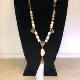 CHLOE + ISABEL desert ivory tassel pendant necklace - N104
