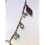 CHLOE + ISABEL turquoise & ruby charm layered necklace - N528PIAG