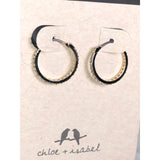 CHLOE & ISABEL PETITE PAVE HOOP EARRINGS - E028