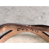 CHLOE + ISABEL la vie en rose double band ring-R002