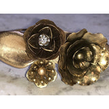 Chloe + Isabel Vintage Rose Garden Floral Hinged Bracelet - B107